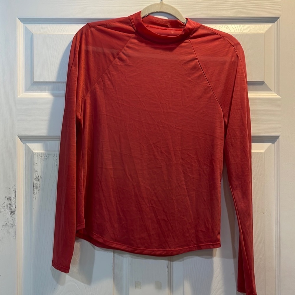NEW! Lulelemon Merlot Featherweight Long Sleeve Running Top M